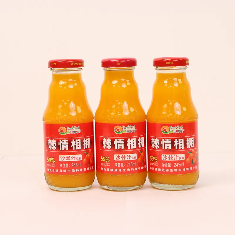 Дацишуан облепиховый напиток (245 мл, стеклянная бутылка) (3)