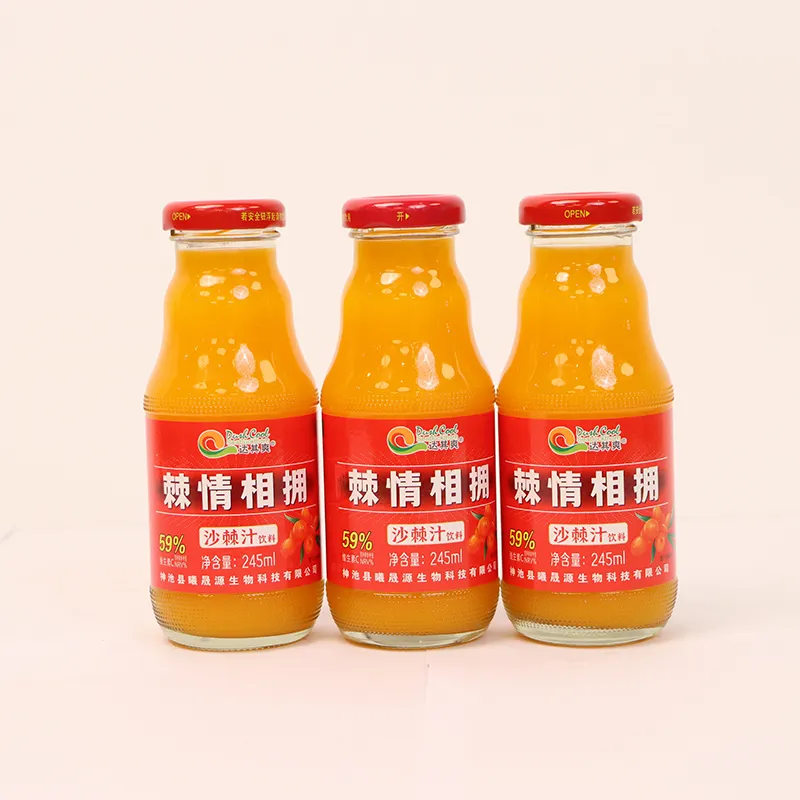 Дацишуан облепиховый напиток (245 мл, стеклянная бутылка) (4)